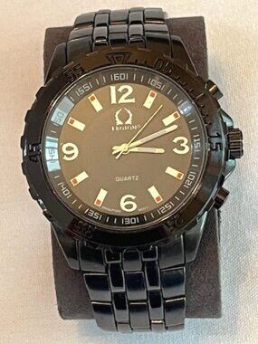 LEGION | Gunmetal Link-Style Band with Gunmetal Dial-NEW Battery-EUC